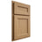 Shiloh Cabinetry Partial Overlay Ward Alder Plain Cut Natural Door
