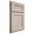 Shiloh Cabinetry Partial Overlay Ward Alder Plain Cut White Sands Door