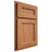 Shiloh Cabinetry Partial Overlay Ward Cherry Plain Cut Medium Door