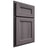Shiloh Cabinetry Partial Overlay Ward Hickory Plain Cut Cadet Door