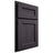 Shiloh Cabinetry Partial Overlay Ward Hickory Plain Cut Harbor Door