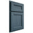 Shiloh Cabinetry Partial Overlay Ward Hickory Plain Cut Hudson Door