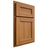 Shiloh Cabinetry Partial Overlay Ward Hickory Plain Cut Medium Door