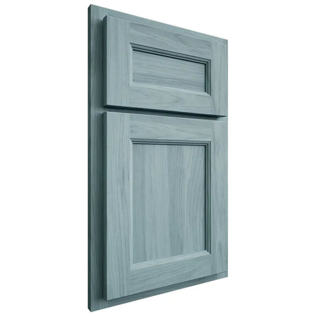 Shiloh Cabinetry Partial Overlay Ward Hickory Plain Cut Sky Door