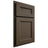 Shiloh Cabinetry Partial Overlay Ward Maple Plain Cut Perfect Brown Door