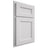 Shiloh Cabinetry Partial Overlay Ward Paintable Arctic Door