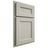 Shiloh Cabinetry Partial Overlay Ward Paintable Clary Sage Door