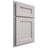 Shiloh Cabinetry Partial Overlay Ward Paintable Light French Gray Door