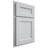 Shiloh Cabinetry Partial Overlay Ward Paintable Niebla Azul Door