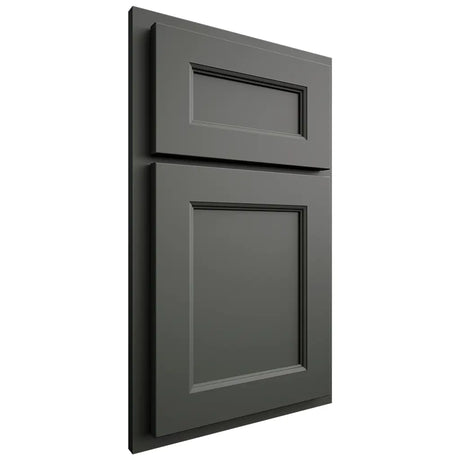 Shiloh Cabinetry Partial Overlay Ward Paintable Pewter Green Door