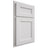 Shiloh Cabinetry Partial Overlay Ward Paintable Polar Door