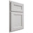 Shiloh Cabinetry Partial Overlay Ward Paintable Repose Gray Door