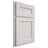 Shiloh Cabinetry Partial Overlay Ward Paintable Soft White Door