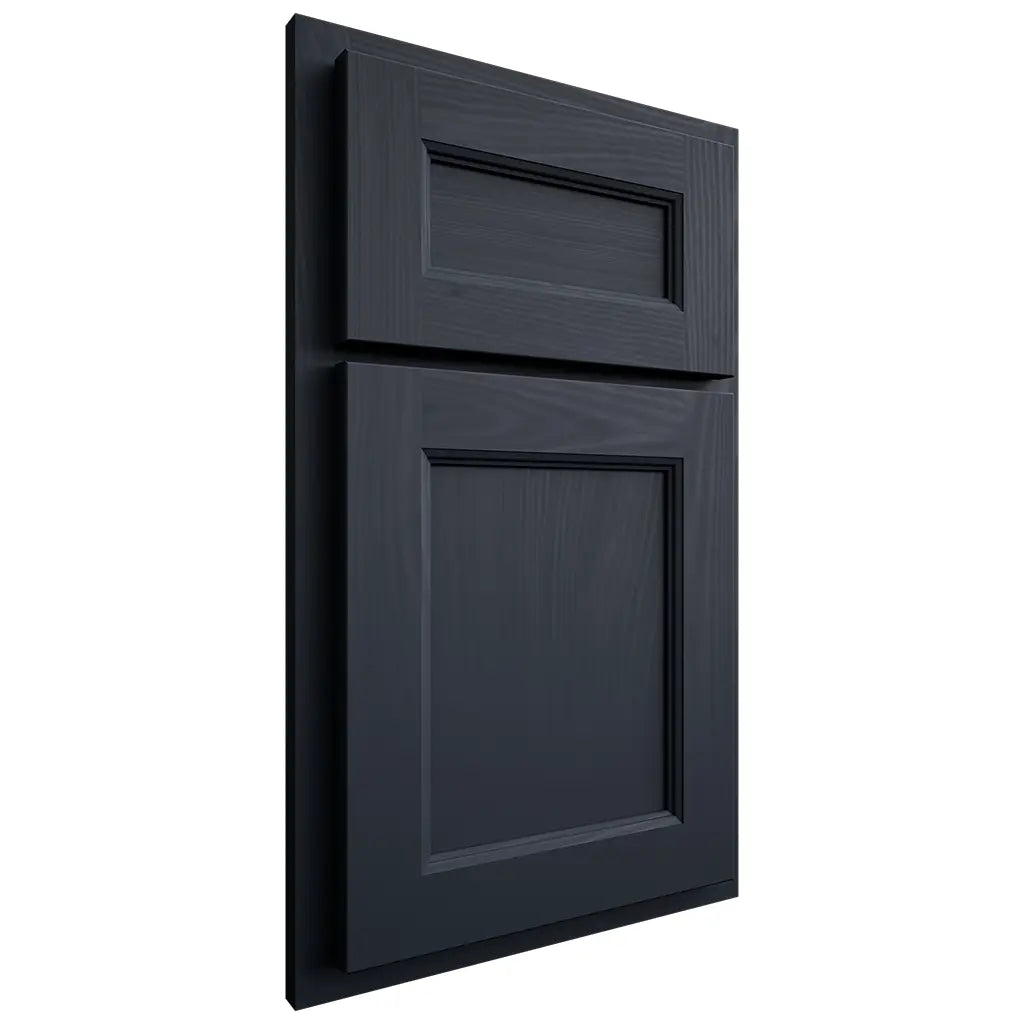 Shiloh Cabinetry Partial Overlay Ward Poplar Plain Cut Hudson Door