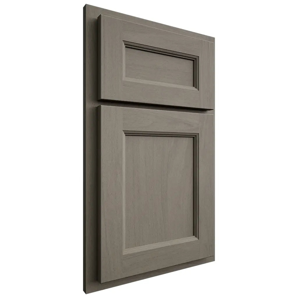 Shiloh Cabinetry Partial Overlay Ward Poplar Plain Cut Thyme Door
