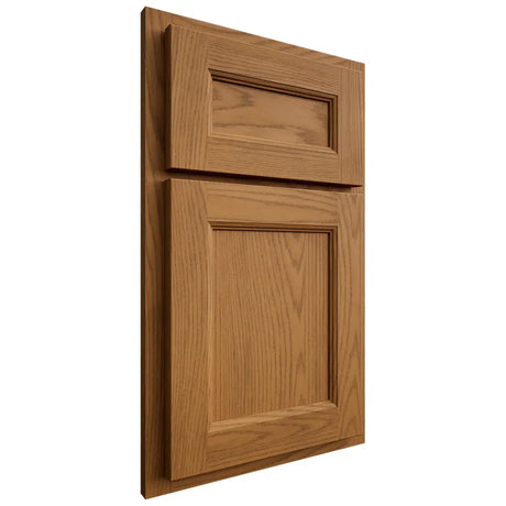 Shiloh Cabinetry Partial Overlay Ward Red Oak Plain Cut Autumn Door