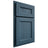 Shiloh Cabinetry Partial Overlay Ward Red Oak Plain Cut Hudson Door
