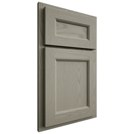 Shiloh Cabinetry Partial Overlay Ward Red Oak Plain Cut Thyme Door