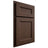 Shiloh Cabinetry Partial Overlay Ward White Oak Plain Cut Braun Door