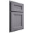 Shiloh Cabinetry Partial Overlay Ward White Oak Plain Cut Cadet Door