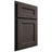 Shiloh Cabinetry Partial Overlay Ward White Oak Plain Cut Creekside Door