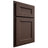 Shiloh Cabinetry Partial Overlay Ward White Oak Plain Cut Dusk Door