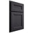 Shiloh Cabinetry Partial Overlay Ward White Oak Plain Cut Harbor Door