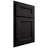 Shiloh Cabinetry Partial Overlay Ward White Oak Plain Cut Ink Door