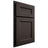 Shiloh Cabinetry Partial Overlay Ward White Oak Plain Cut Morel Door