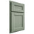 Shiloh Cabinetry Partial Overlay Ward White Oak Plain Cut Moss Door