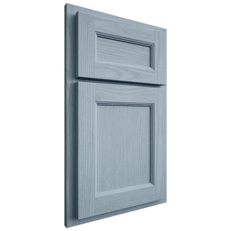 Shiloh Cabinetry Partial Overlay Ward White Oak Plain Cut Sky Door