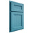Shiloh Cabinetry Partial Overlay Ward White Oak Quarter Sawn Aqua Door