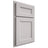Shiloh Cabinetry Partial Overlay Ward White Oak Quarter Sawn Cotton Door