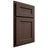 Shiloh Cabinetry Partial Overlay Ward White Oak Quarter Sawn Dusk Door