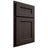 Shiloh Cabinetry Partial Overlay Ward White Oak Quarter Sawn Morel Door