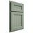 Shiloh Cabinetry Partial Overlay Ward White Oak Quarter Sawn Moss Door