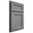 Shiloh Cabinetry Partial Overlay Ward White Oak Quarter Sawn Sterling Door