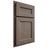 Shiloh Cabinetry Partial Overlay Ward White Oak Rift Cut Clay Door