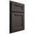 Shiloh Cabinetry Partial Overlay Ward White Oak Rift Cut Creekside Door