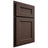 Shiloh Cabinetry Partial Overlay Ward White Oak Rift Cut Dusk Door