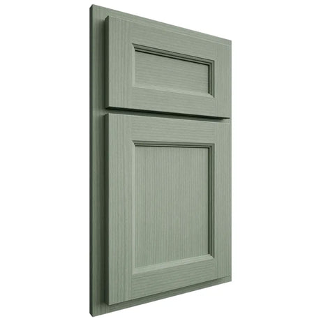 Shiloh Cabinetry Partial Overlay Ward White Oak Rift Cut Moss Door