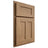 Shiloh Cabinetry Partial Overlay Wilmington Alder Plain Cut Dusty Road Door