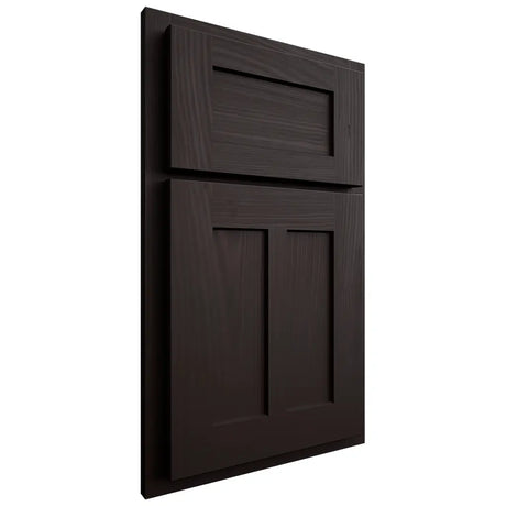 Shiloh Cabinetry Partial Overlay Wilmington Alder Plain Cut Espresso Door