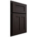 Shiloh Cabinetry Partial Overlay Wilmington Alder Plain Cut Espresso Door