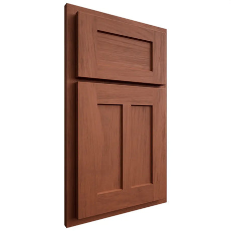 Shiloh Cabinetry Partial Overlay Wilmington Alder Plain Cut Sierra Door