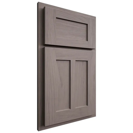 Shiloh Cabinetry Partial Overlay Wilmington Alder Plain Cut Stonehenge Door