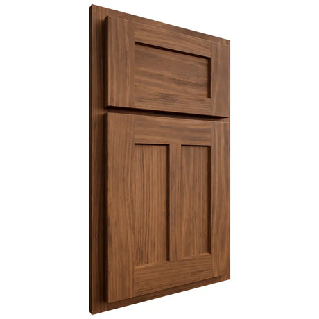 Shiloh Cabinetry Partial Overlay Wilmington Cherry Plain Cut Carob Door