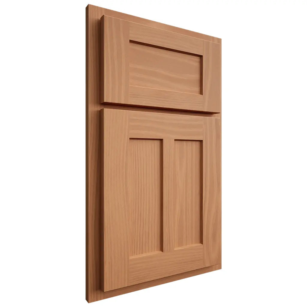 Shiloh Cabinetry Partial Overlay Wilmington Cherry Plain Cut Natural Door