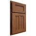 Shiloh Cabinetry Partial Overlay Wilmington Hickory Plain Cut Burnt Sugar Door