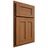 Shiloh Cabinetry Partial Overlay Wilmington Hickory Plain Cut Chestnut Door